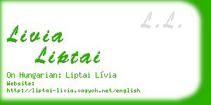 livia liptai business card